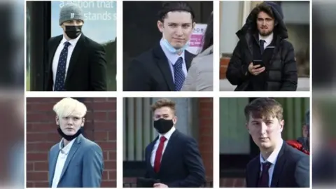 PA Media (From top left to bottom right) Joseph Vesey, Jamie Swain, Rian Dunne, George Richardson, William Attridge, William McMullen