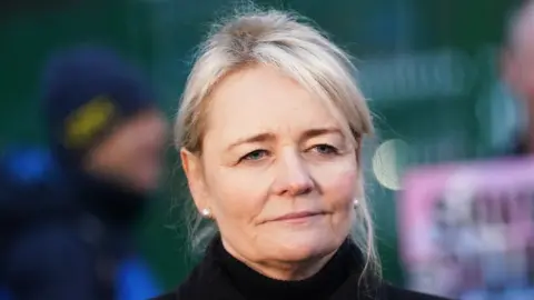 Jacob King/PA Unite general secretary Sharon Graham