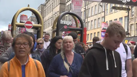 The streets of Edinburgh are usually packed during August's festival season