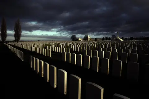 Mike St Maur Sheil / Western Front Photography View of Tyne Cot cemetery in