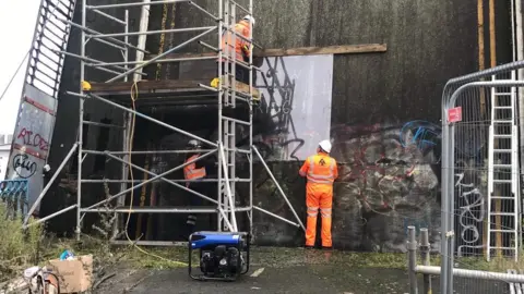 BBC Banksy mural