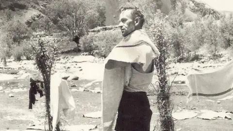 Ali Sibtain Fazli Maj Langlands during a trek through northern Pakistan in the 1960s