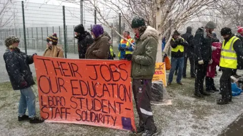 UCU Picket Loughborough University