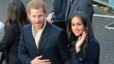 PA Prince Harry and Ms Markle