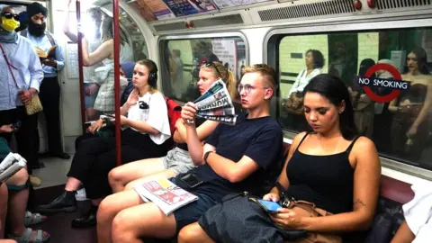 PA Media people sweltering on underground