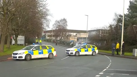 @PaulSalisbury15 Police vehicles at the plant