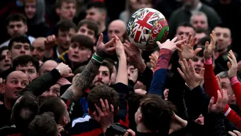 Getty Images Royal Shrovetide Football 2023