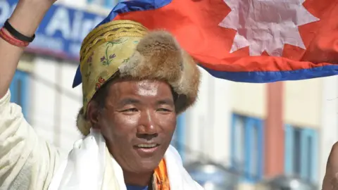 Kami Rita returns home after his 24th summit in 25 years