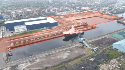 Site of planned development at Leith