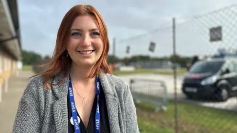 Anna Louise Claydon/BBC Rebecca Cole at Honywood School