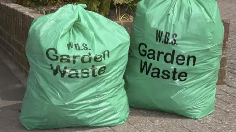 Getty Images Garden waste collection bags in Sussex