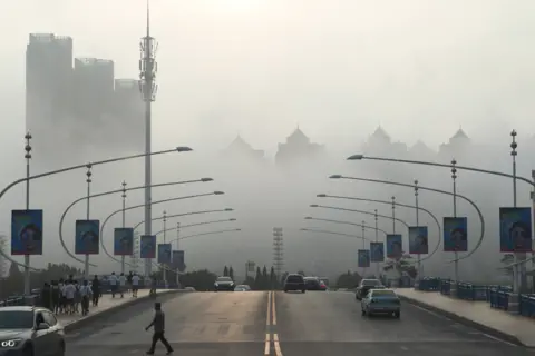 Getty Images Fog in Dalian