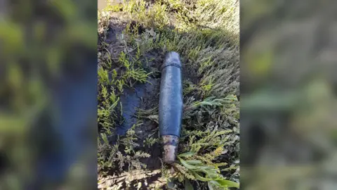 Hunstanton Coastguard Rescue Team Explosive shell