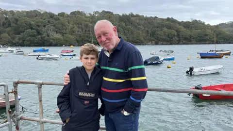 Robin Cotgreave David Richards and grandson Henry