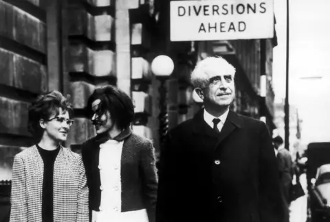 Getty Images Professor Gregory Pincus, inventor of the contraceptive pill seen on the streets of London in 1966