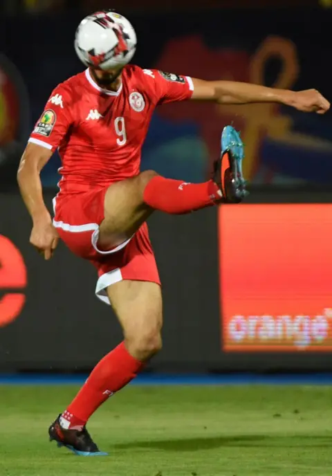 AFP Tunisia's forward Anice Badri controls the ball during the 2019 Africa Cup of Nations third place play-off against Nigeria in Cairo on 17 July 2019.