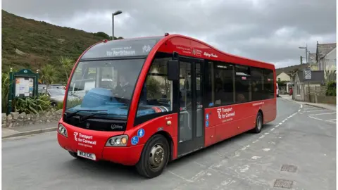 BBC A school bus service in Porthtowan