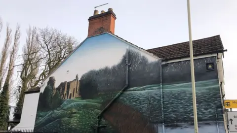 Hayley Smith Mural of Grace Dieu Priory