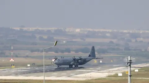 AFP A Turkish Air Force C-130 Hercules (file pic)