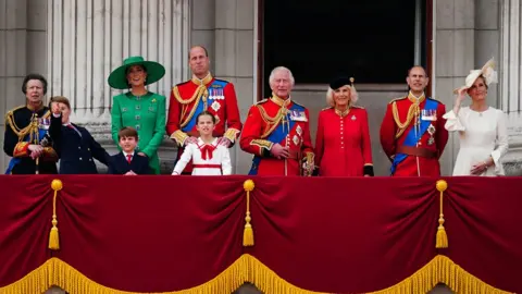 PA Media The Royal Family on the balcony