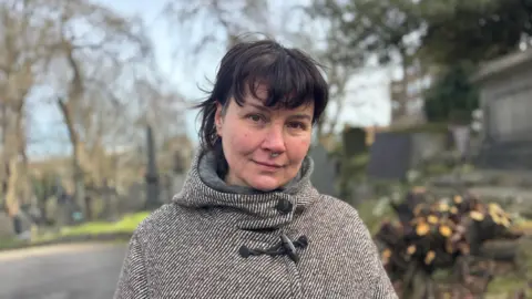 Co-founder of Wild.NG Trish Evans in the Nottingham General Cemetery