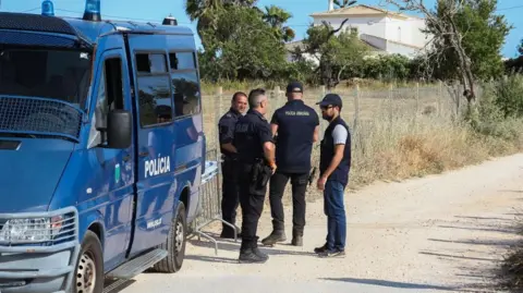 Portuguese authorities during a search operation in an area between the cities of Lagos and Praia da Luz for Madeleine McCann, in Lagos