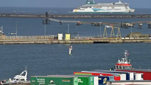 Getty Images A ferry leaves Holyhead port