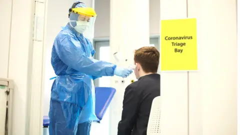 sturti Man being tested for coronavirus
