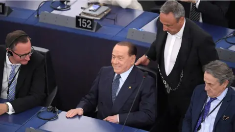 AFP Among the new intake was Italy's former prime minister, Silvio Berlusconi