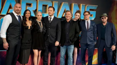 Getty Images The cast of Guardians of the Galaxy Vol 2