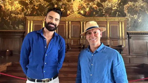 BBC/Rex TV Rylan Clark and Rob Rinder