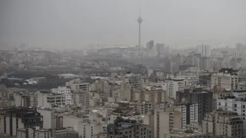 NurPhoto File photo showing skyline of Tehran, Iran (1 April 2019)