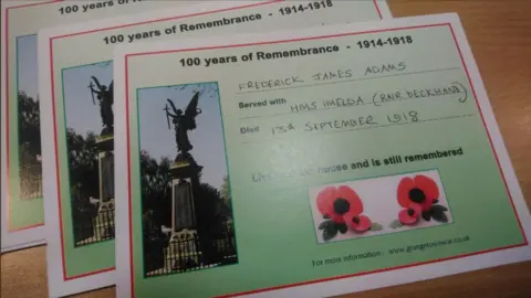 Grangetown Local History Society Memorial postcards