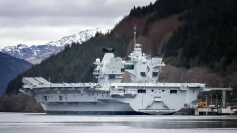 PA Media HMS Queen Elizabeth