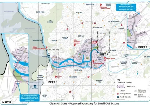 Bristol City Council Bristol, CAZ Zone