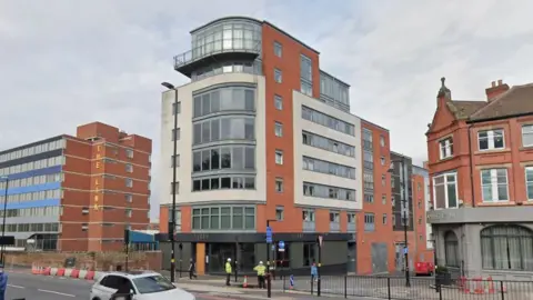 Google A street view of Islington Gates in 2020, before the scaffolding went up