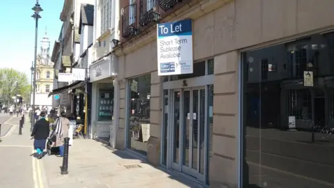 BBC Empty shop in Doncaster