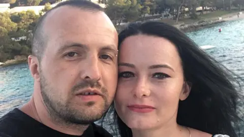 IWGB Gabriel Bringye with his fiancee Mara Fazecas.