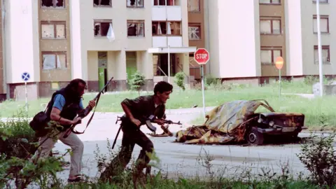 AFP Bosniak soldiers in Sarajevo, July 1992
