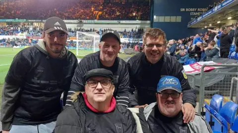Steve Kirby Steve Kirby and Gary pitch side in the Sir Bobby Robson stand at Portman Road