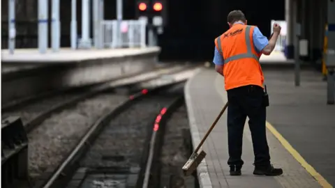 Getty Images Rail worker