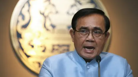 Eurpoean Photopress Agency Thai Prime Minister Prayuth Chan-o-cha speaks during a press conference after weekly cabinet and junta meeting at Government House in Bangkok, Thailand, 26 March 2019.