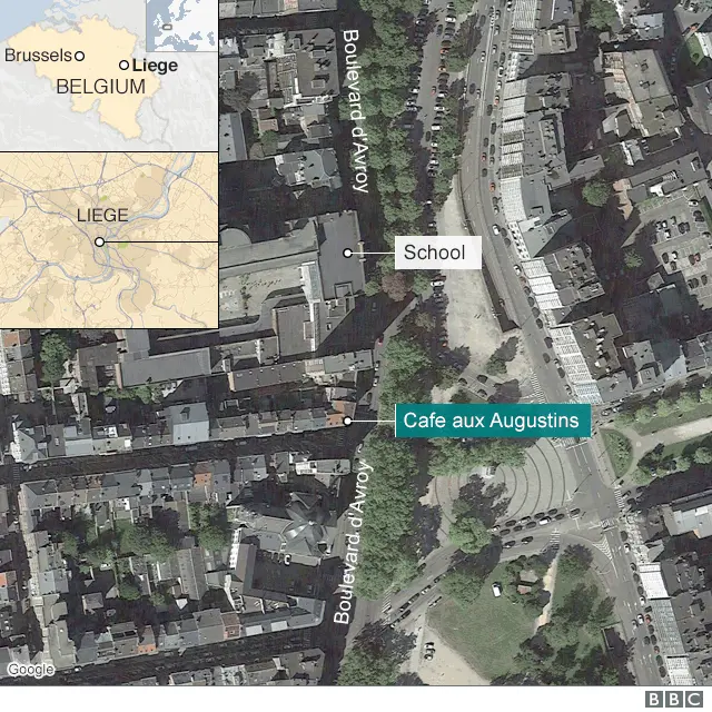 Kaart met opnamelocaties in België
