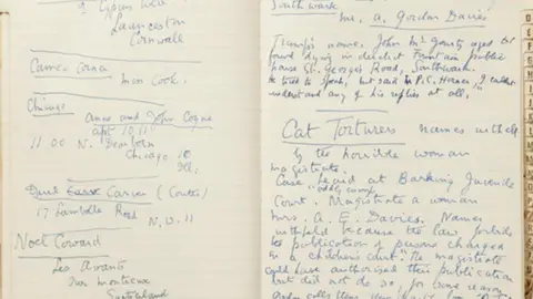 Dreweatts auctioneers Dame Edith Sitwell's address book