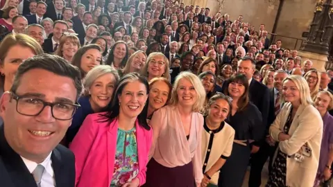 Andy Burnham Burnham's selfie with Labour MPs at Westminster