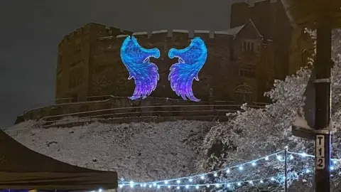 NUE Projection on to Tamworth Castle