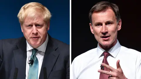 Getty Images Boris Johnson and Jeremy Hunt