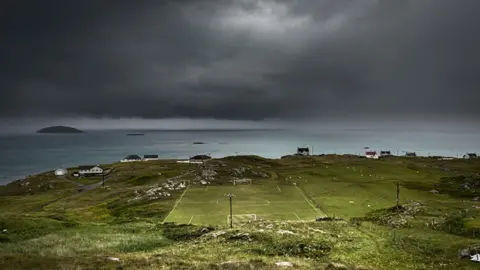 Andrew Bulloch Eriskay football pitch