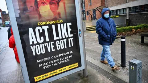 Getty Images Covid sign