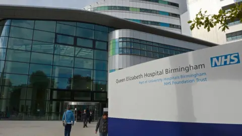 Getty Images Queen Elizabeth Hospital in Birmingham